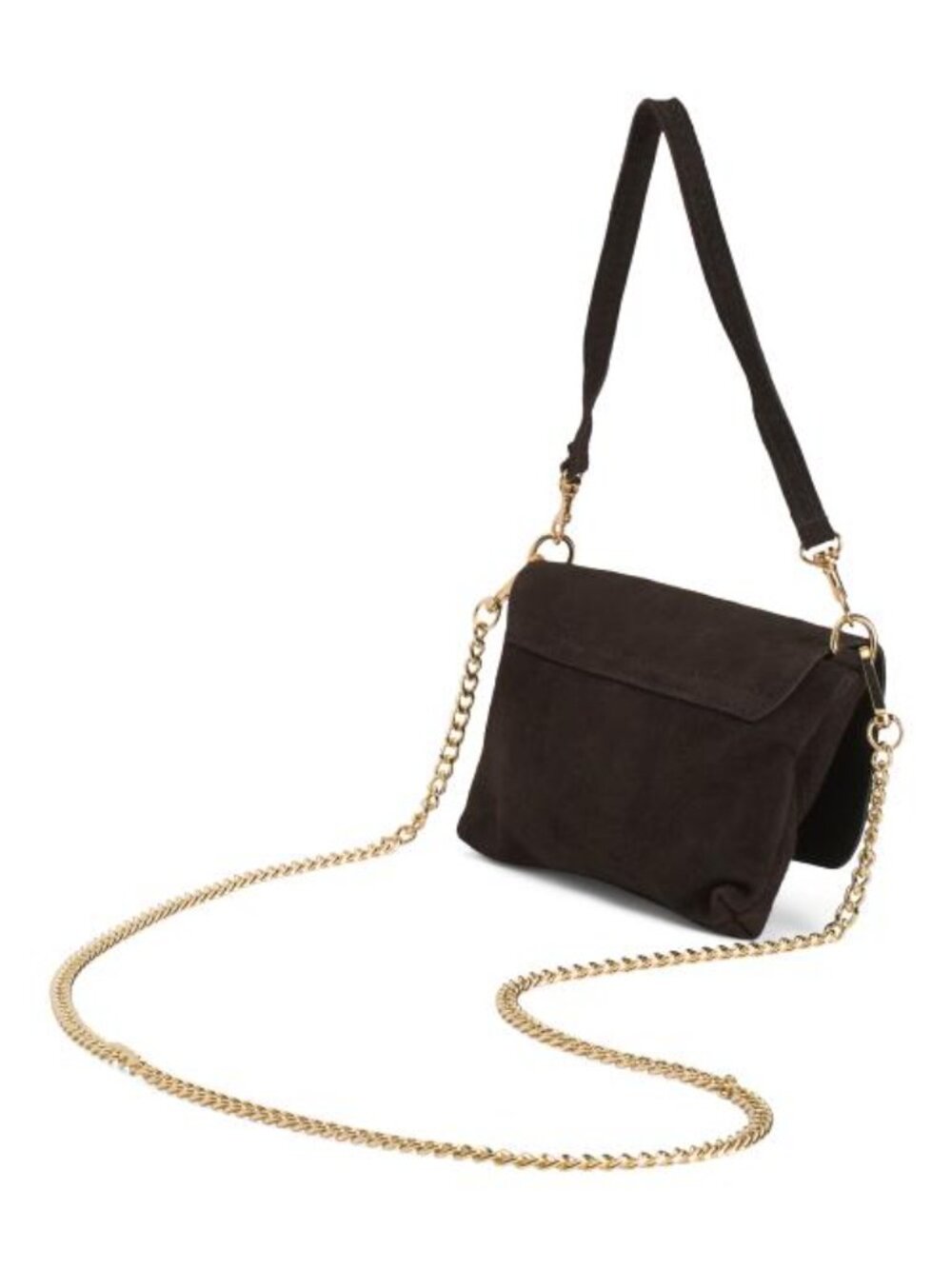 MARLON Made In Italy Suede Wristlet Pochette - Picture 3 of 5